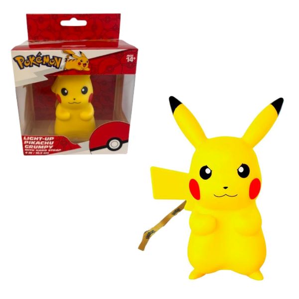 POKEMON Lampada Pikachu Grumpy 10cm ( In box 11x11cm) con fascetta…x24